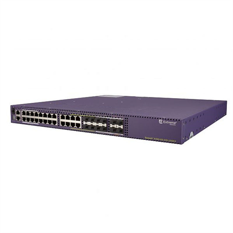 Stackable 24ports весьма переключатель X460-G2-24t-GE4-Base 216Gbps сети AVB