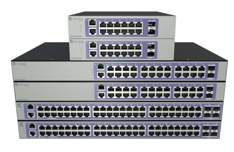 Сеть 1000 SFP Extremeswitching основания-x 16566 210 Gbps 12T GE2 28 Mpps 20,8