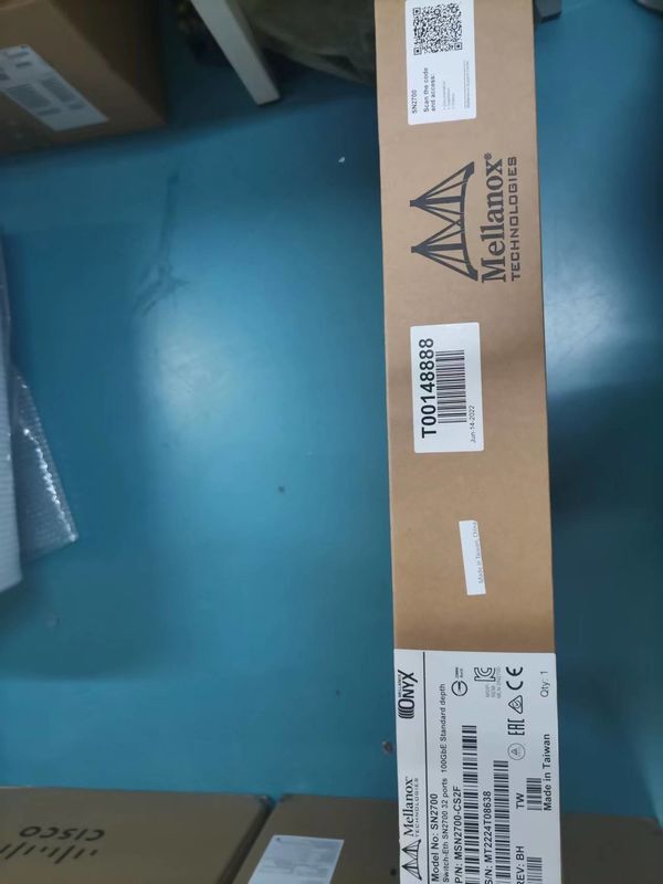 Порты QSFP28 переключателя сети MSN2700-CS2F ODM SN2700 Mellanox 100GbE 1U 32