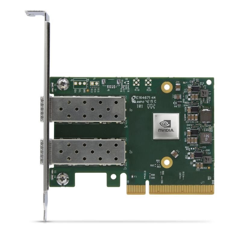 Карта сети MCX623105AN-VDAT Mellanox интерфейса EN ConnectX-6 DX 100GbE удваивает гавань QSFP56