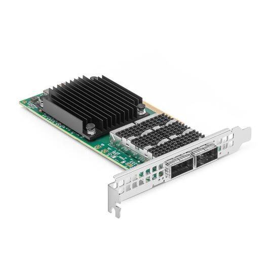 Двойной кронштейн X16 переходника MCX516A-CDAT PCIe 4,0 схемы данных карты сети гавани QSFP28 Mellanox 100gbe высокорослый