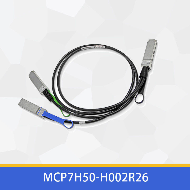 кабель MCP7H50-H002R26 MCP7H50-V0xxR QSFP56 волокна присоединения кабеля 2m HDR100 Mellanox DAC сразу