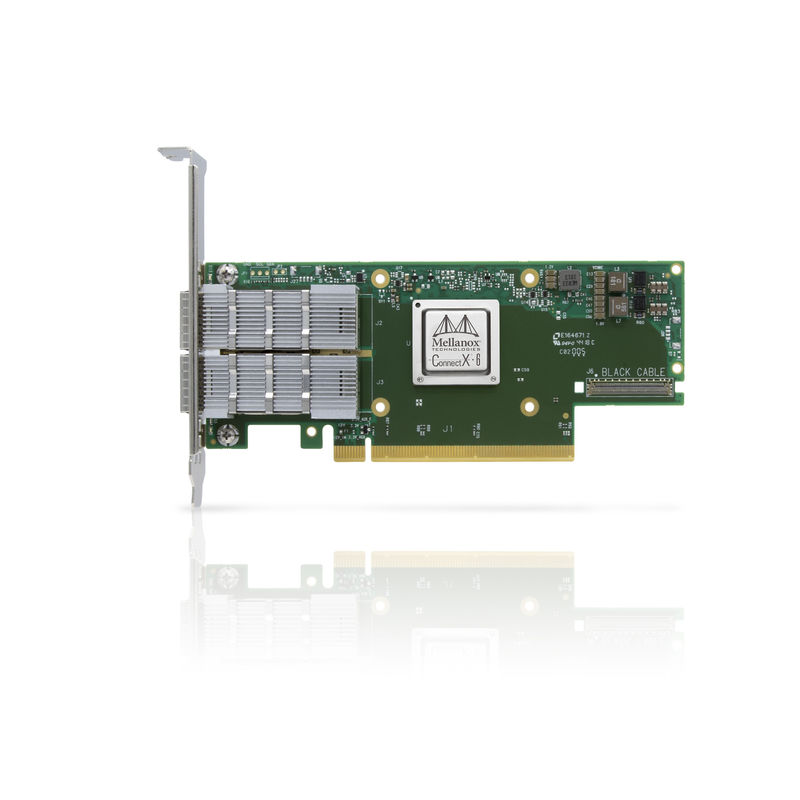 MCX653106A-HDAT-SP Сетевая карта Mellanox 200 Гбит/с 4 порта Ethernet 50 Гбит/с