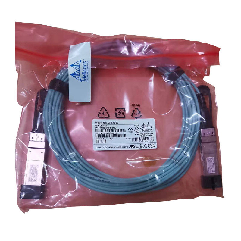 Соединения 100GbE 25GbE центра данных кабеля волокна кабеля MFS1S00-H015V Aoc Mellanox AOC DAC быстрые эффективные