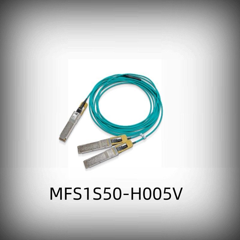 Низкие локальные сети 200GbE кабеля Splitter кабеля MFS1S50-H005V Mellanox AOC латентности к 2x100GbE 5m