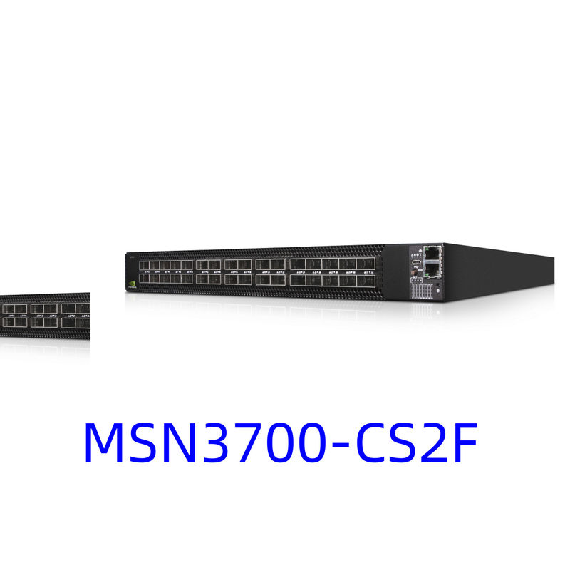 MSN3700-CS2F Spectrum-2 основало 100GbE 1U раскрывает переключатель сети mellanox с ониксом 32 порта QSFP28
