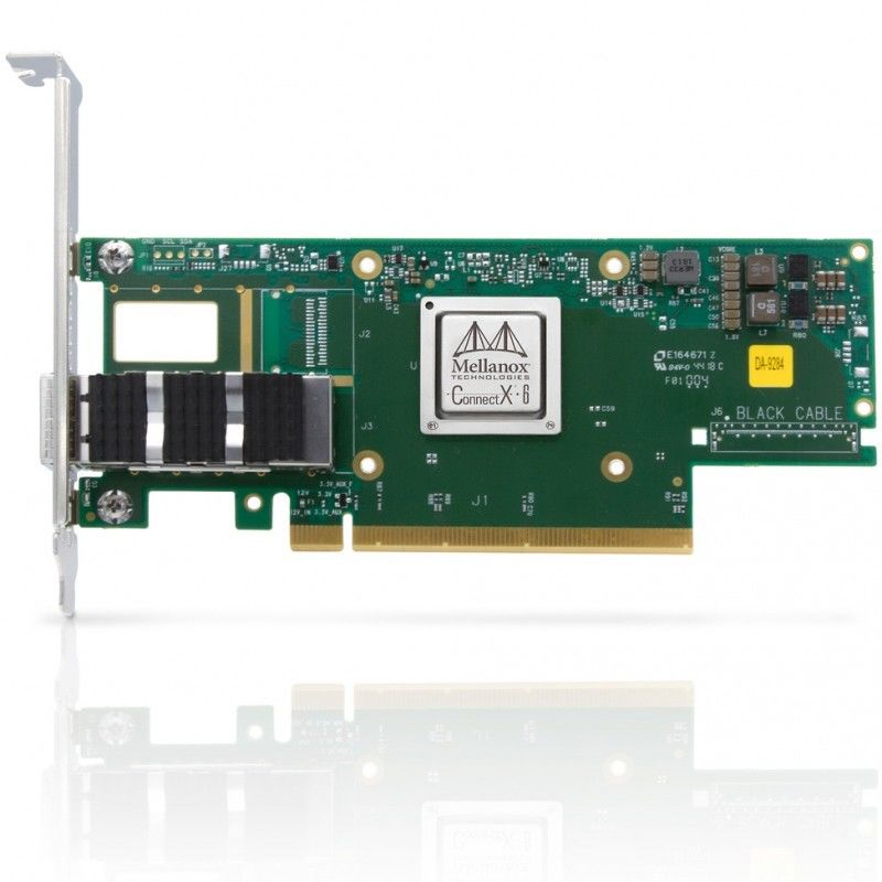Порт Nic ConnectX- 6 VPI Hdr100 Edr Ib MCX653106A-ECAT Mellanox 100gb двойной