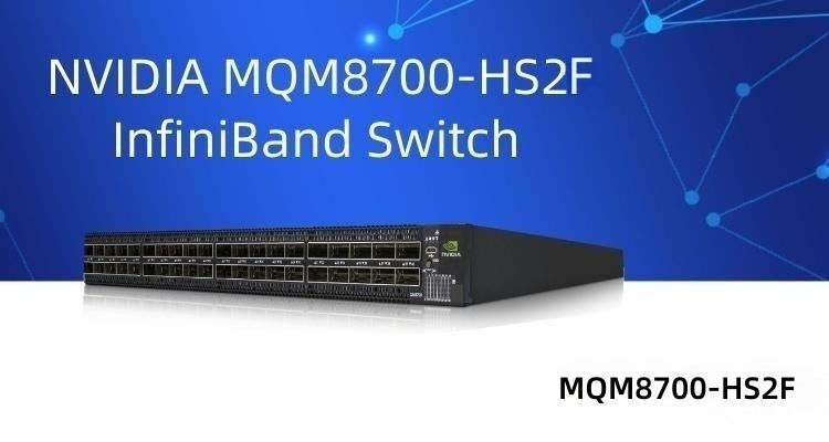 Порт 200G InfiniBand переключателя сети 40 MQM8700-HS2F Mellanox для центра данных