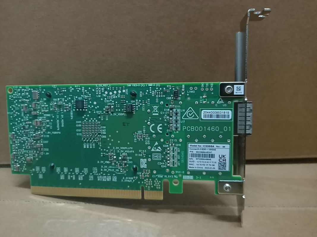 Гавань SFP28 PCIe3.0 X8 карты сети 10GbE EN Mellanox MCX4121A-XCAT ConnectX-4 Lx двойная