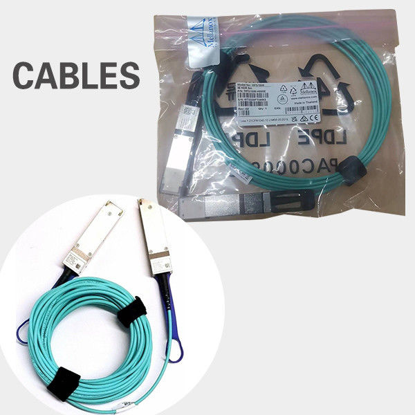 20 активного метров кабеля 200Gb/S VPI IB HDR и 200GbE QSFP56 MFS1S00-H020V волокна