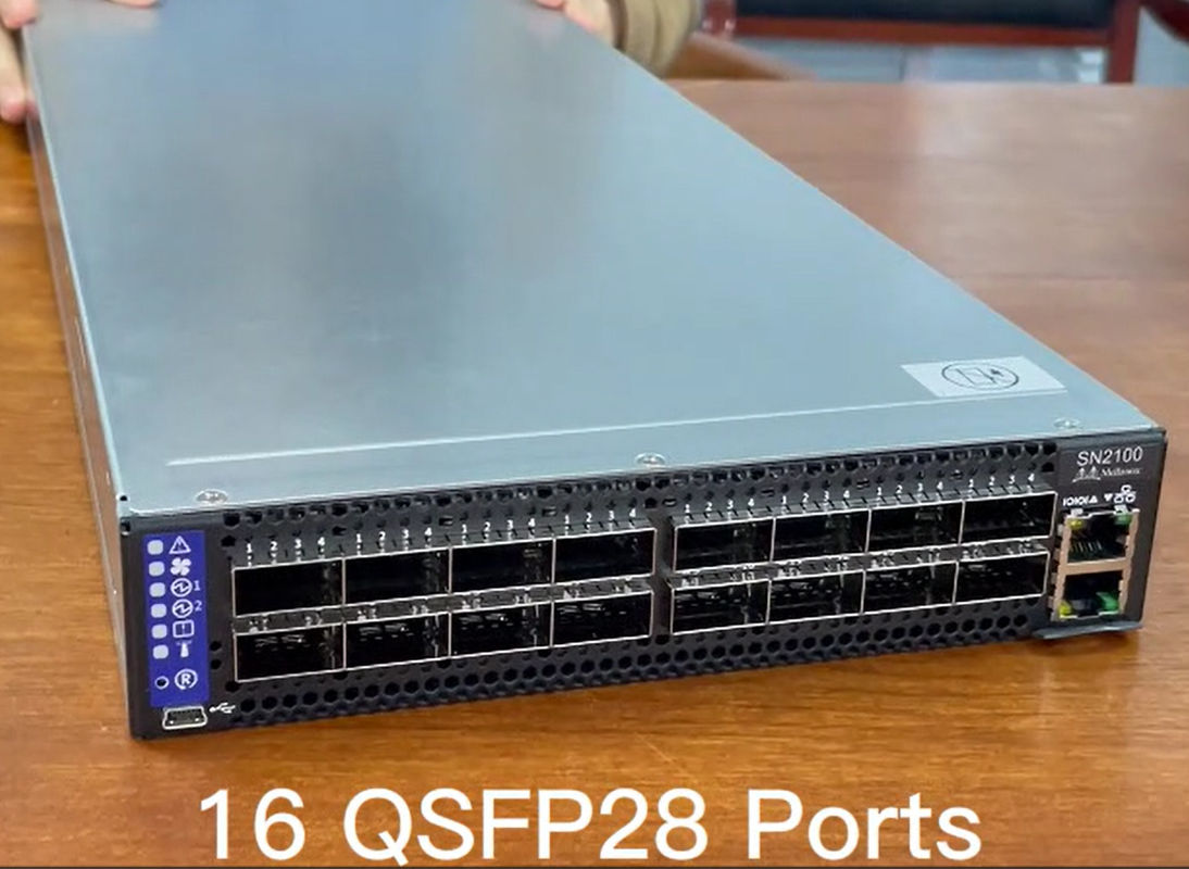 Спектр переключателя сети MSN2100-CB2F Mellanox основал открытые локальные сети 1001U с картой Mellanox