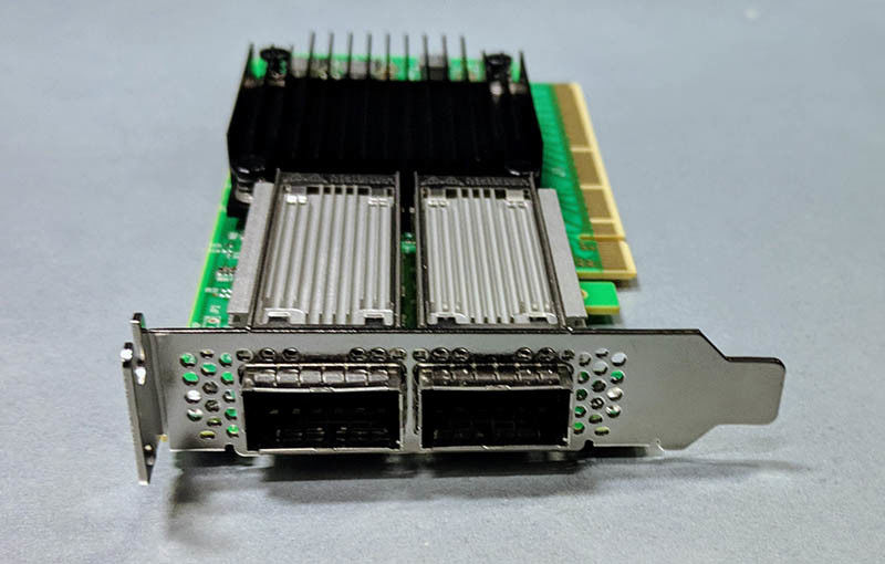 Порт карты EDR IB 100Gb/S 100GbE переходника Mellanox MCX556A-EDAT ConnectX-5 VPI запаса двойной