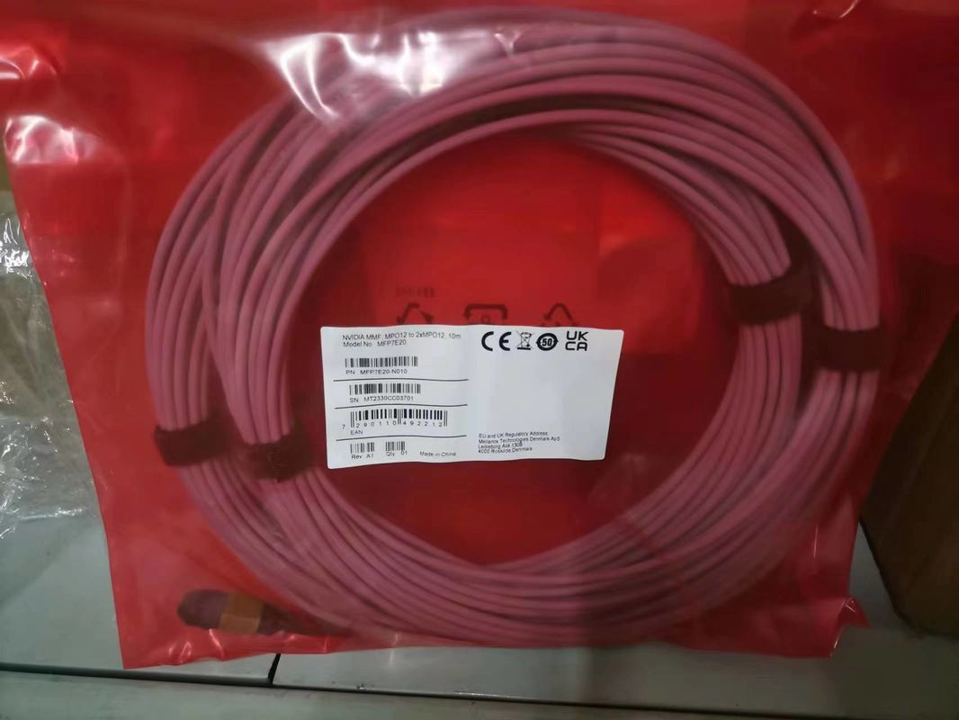 Mellanox DAC кабель MCA4J80-N005 Активный медный кабель IB Twin Port NDR 800Gb/s OSFP 5 метров