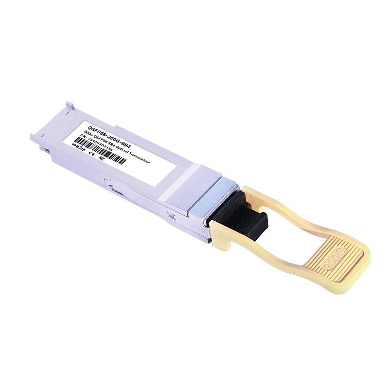 Решение для взаимосвязи центров обработки данных 200G QSFP56 SR4 оптический приемопередатчик с расстоянием передачи 100 м по волокну OM4