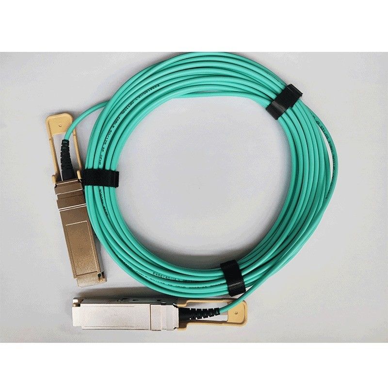 200G QSFP56 активный оптический кабель 26.56GBaud скорость передачи данных совместима с OM3/OM4 разъединителем тип QSFP56 разъединителя