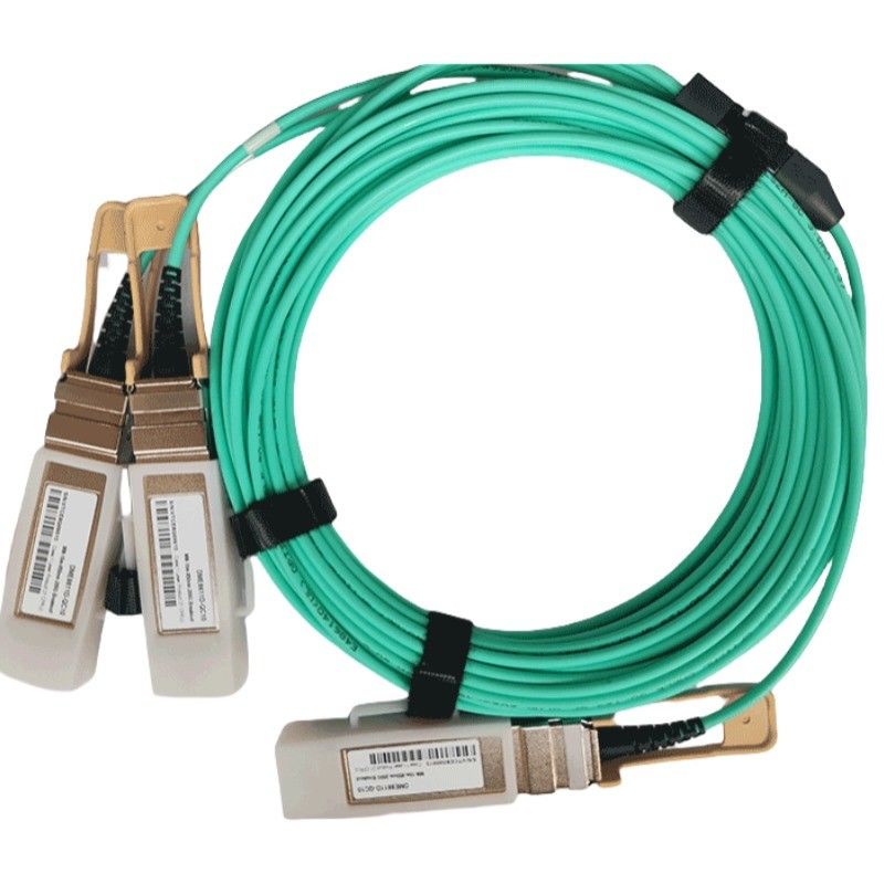 Оптический приемопередатчик с горячим подключением и 200G QSFP56 до 2x 100G QSFP56 активный оптический кабель с модуляцией PAM4