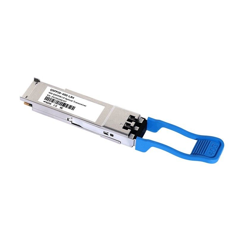 Расстояние передачи 10 км 40 Гбит/с QSFP LR4 оптический приемопередатчик 1277,5 нм 10 км дуплексный LC для скоростного оборудования из оптических волокон