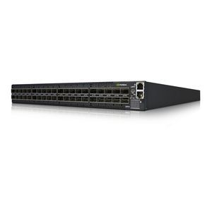 Коммутатор Nvidia Quantum 200 Гбит/с Infiniband, 40 портов QSFP56, Mellanox MQM8700-HS2F, размеры 43.6*433.2*590.6 мм, технология Infiniband