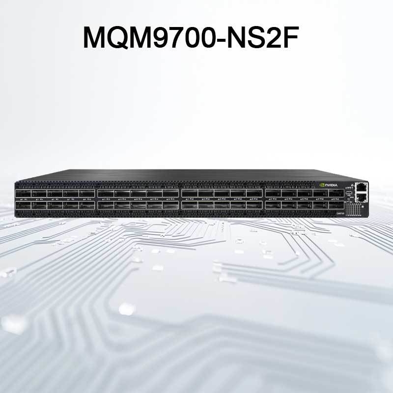 MQM9790-NS2F Mellanox Network Switch P2C Airflow 64 Порт NDR 32 Порт OSFP Неуправляемый