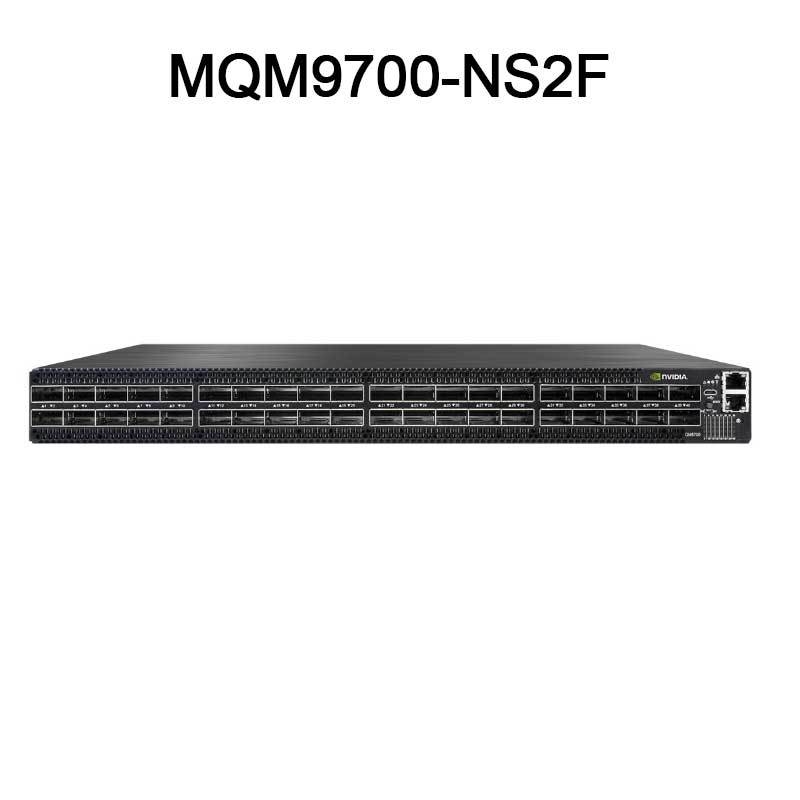 MQM9700-NS2F Mellanox Infiniband Switch Quantum 2 NDR Программное обеспечение 64 NDR Порты 32 Osfp Порты 2 Мощность