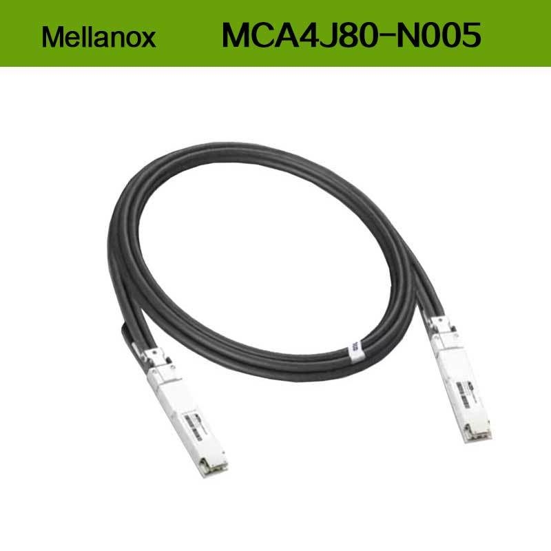 Mellanox DAC кабель MCA4J80-N005 Активный медный кабель IB Twin Port NDR 800Gb/s OSFP 5 метров