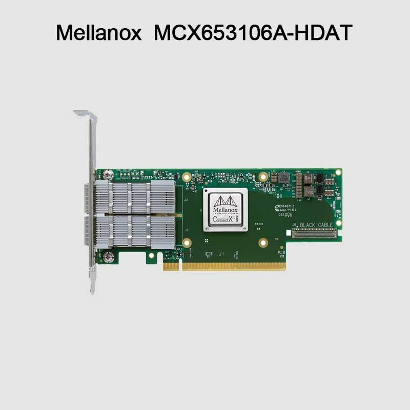 Сетевая карта Mellanox ConnectX-6 MCX653106A-HDAT VPI, 200 Гбит/с, InfiniBand и Ethernet