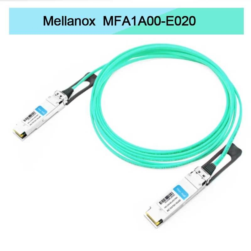 Nvidia Mfa1a00-Xxxx 100 Гбит/с QSFP28 MMF Активный оптический кабель Mfa1a00-E020 Активный волоконный кабель IB EDR 100 Гбит/с