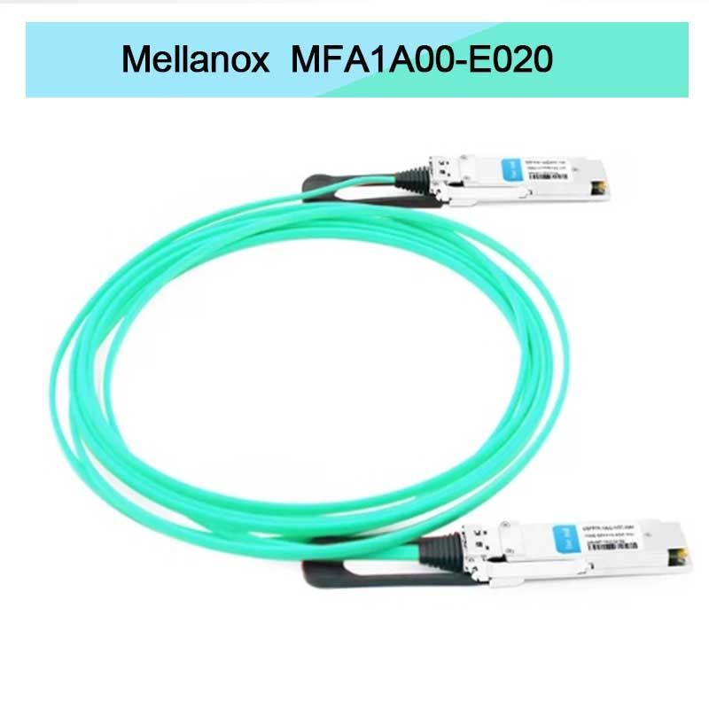 Nvidia Mfa1a00-Xxxx 100 Гбит/с QSFP28 MMF Активный оптический кабель Mfa1a00-E020 Активный волоконный кабель IB EDR 100 Гбит/с