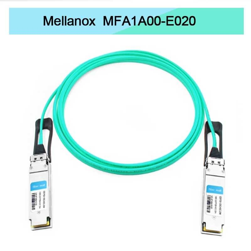 Nvidia Mfa1a00-Xxxx 100 Гбит/с QSFP28 MMF Активный оптический кабель Mfa1a00-E020 Активный волоконный кабель IB EDR 100 Гбит/с