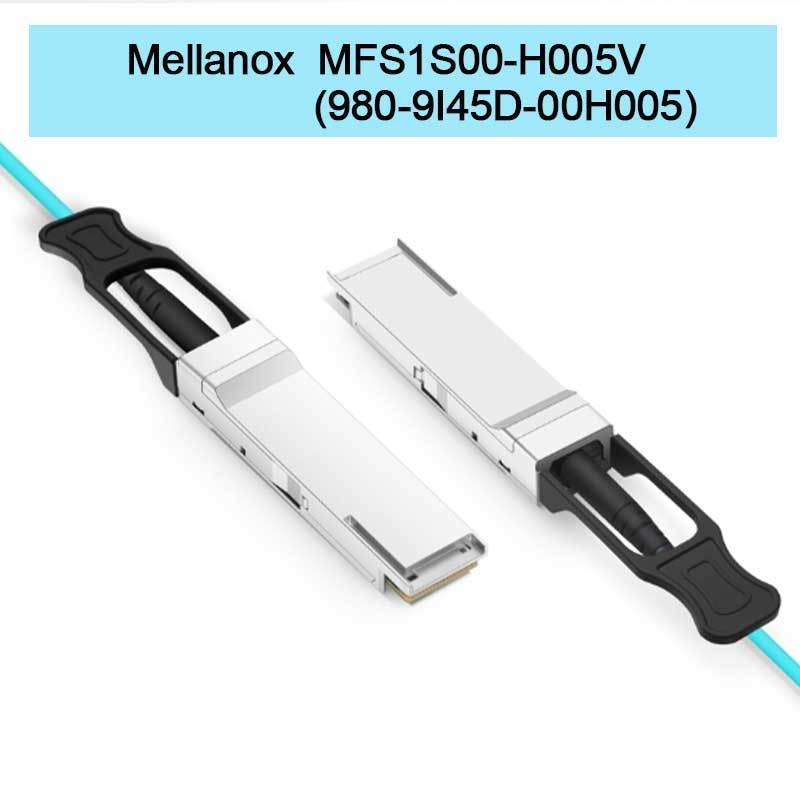 MFS1S00-H005V ((980-9I45D-00H005) Aoc активный оптический кабель до 200Gb/S IB HDR QSFP56 5m