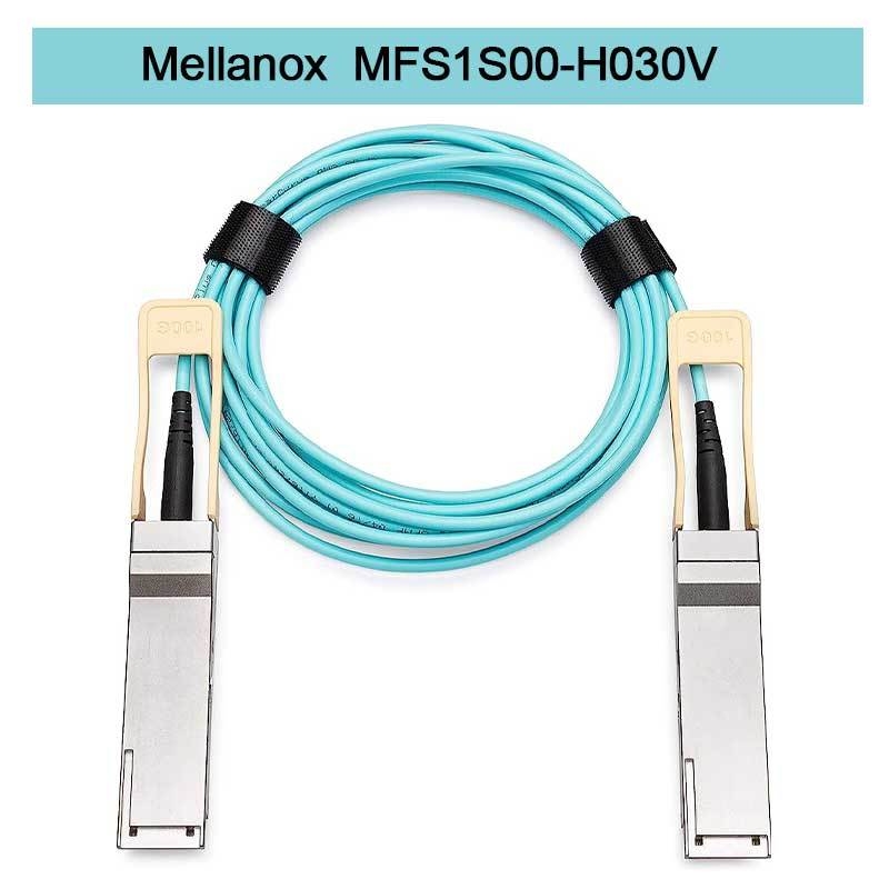 MFS1S00-H030V(980-9I440-00H030)  Сетевой кабель AOC IB HDR до 200 Гбит/с QSFP56 30 м 200GBase-AOC QSFP56 - QSFP56