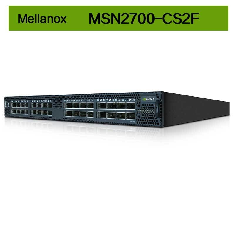 MSN2700-CS2F Mellanox Switch Spectrum основанная на 32 портах 100GbE открытая платформа Ethernet