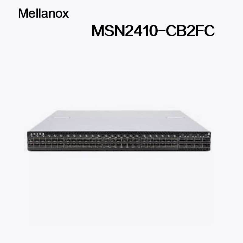 Линукс кумулюса переключателя сети MSN2410-CB2FC Mellanox sN2410Mellanox 48 SFP28 переносит 8 портов QSFP28