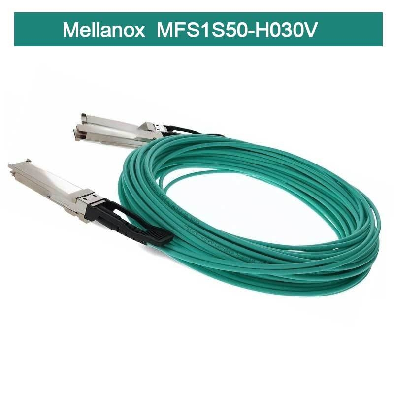 Infiniband Mellanox AOC MFS1S50-H030V VPI HDR & ETH 2x100Gb/S 30M QSFP56 новый и оригинальный