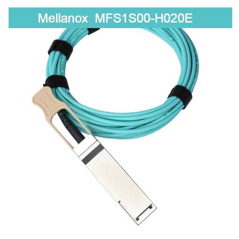 Кабель AOC Mellanox с низкой задержкой MFS1S00-H020E Разветвительный кабель Ethernet 200GbE на 2x100GbE 20 м