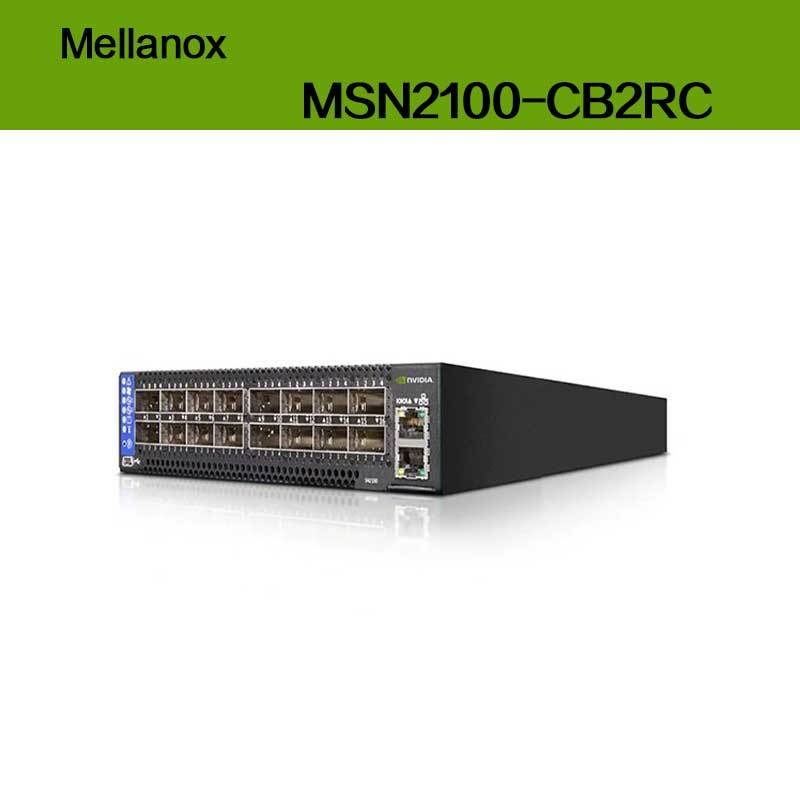 Максимальная скорость EDR Nvidia Mellanox Spectrum на базе 100gbe 1u Open Ethernet Switch с Cumulus Linux MSN2100-CB2RC 16 Qsfp28 портов
