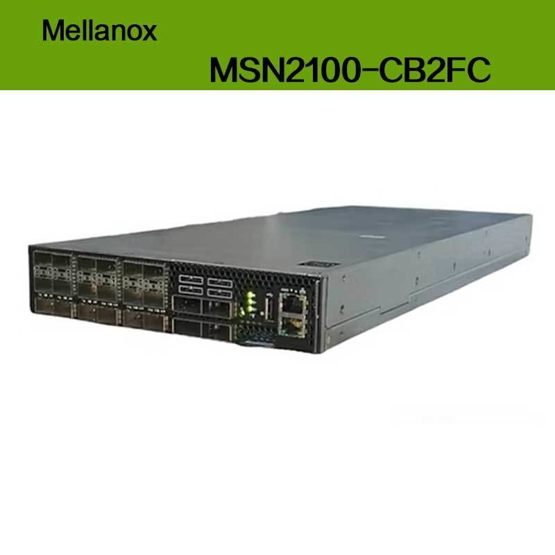 MSN2100-CB2FC Nvidia Spectrum 100gbe 1u Switch 1g Максимальная скорость Cumulus Linux 16 Qsfp28 Порты 2 AC Psus X86 2-ядерный короткий глубина P2c Airflow