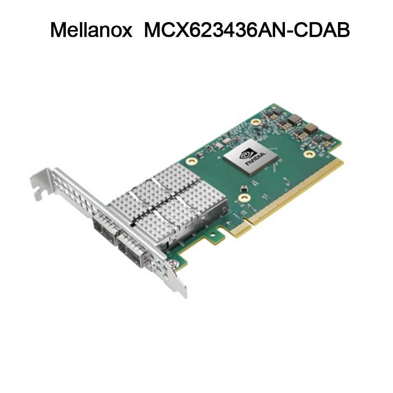 Nvidia MCX623436an-Cdab Connectx-6 Dx En Карта адаптера, 100 Gb, Ocp3.0, с управлением хостами, двумя портами Qsfp56, Pcie 4.0 X16, без крипто, Thumbscrew (Pull Tab)