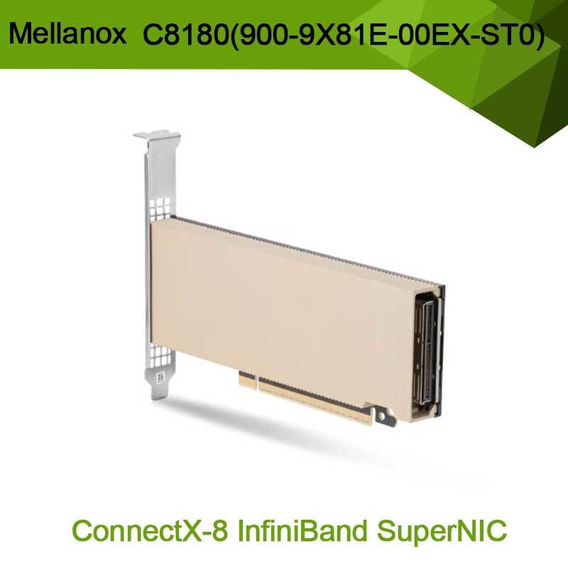 Адаптер Nvidia Connectx-8 C8180 (900-9X81E-00EX-ST0) Single-Cage Osfp Infiniband: 800 Гбит/с XDR IB