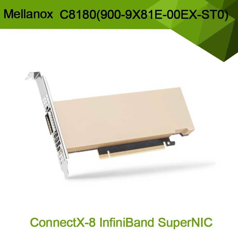 Адаптер Nvidia Connectx-8 C8180 (900-9X81E-00EX-ST0) Single-Cage Osfp Infiniband: 800 Гбит/с XDR IB