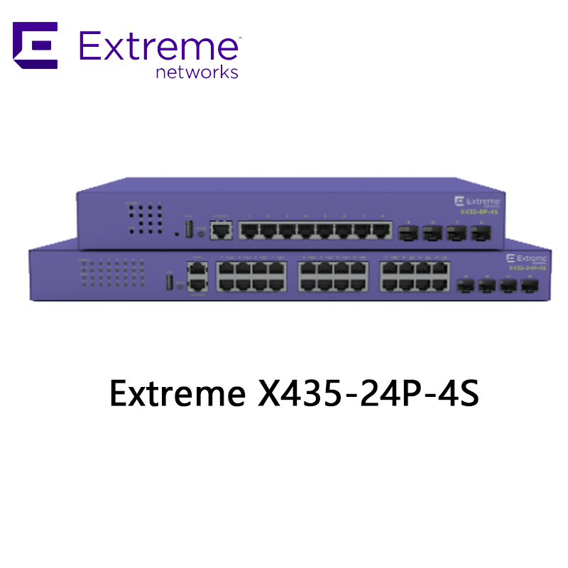 24P Коммутатор Extreme Networks X435 AVB X435 4S 68 Гбит/с 50.6 Mpps новый и оригинальный