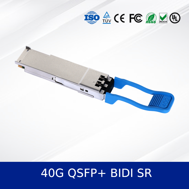 Высокопроизводительный Ethernet 40g Qsfp+ Bidi 850/908nm 40G QSFP+ BIDI SR Оптический приемопередатчик Модуль Qsfp+ Bidi
