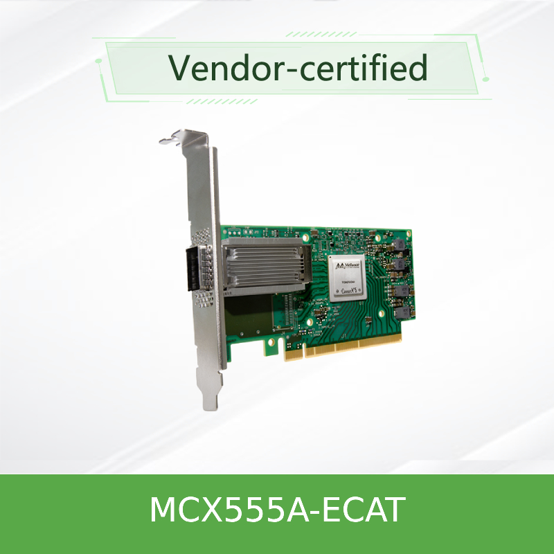 Карта MCX555A-ECAT ConnectX-5 EDR 100GbE переходника Nic карты сети VPI Mellanox Mellanox 100gbe