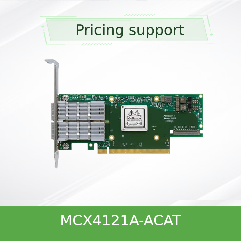 Карта MCX4121A-ACAT сетевого интерфейса двойного порта SFP28 PCIe3.0 X8 EN 25GbE Mellanox ConnectX-4 Lx