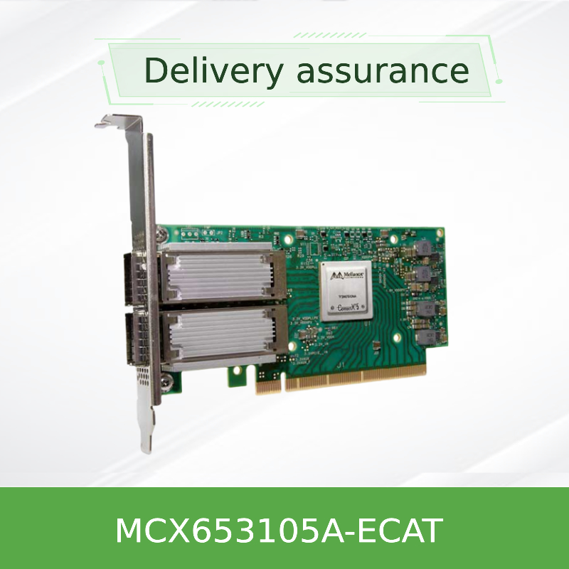 ConnectX 6 Dual Port Adapter Карта Mellanox, поддерживающая 100 Гбит/с MCX653105A-ECAT