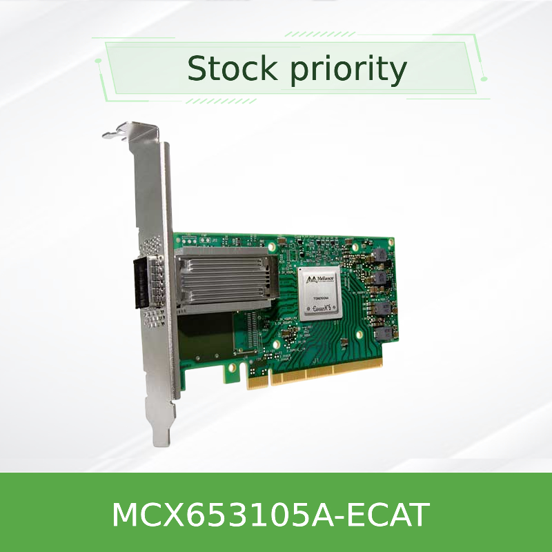 Сток MCX653105A-ECAT Mellanox сетевая карта Nic Card ConnectX-6 100GbE один порт