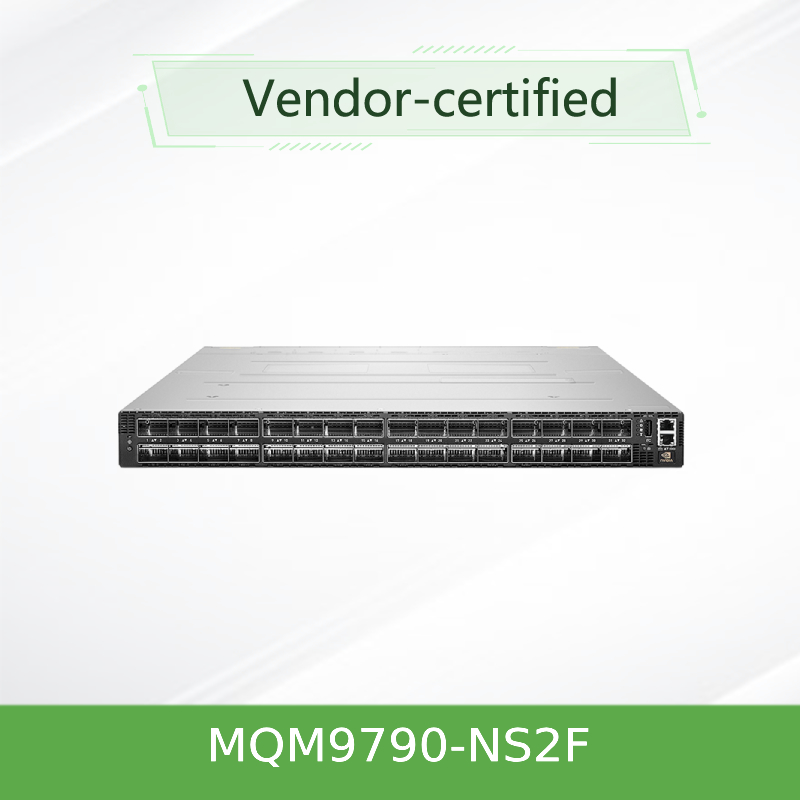 MQM9790-NS2F(920-9B210-00FN-0D0) InfiniBand Mellanox Network Switch 64 порта 400Gb/S 32 порта OSFP не управляемые