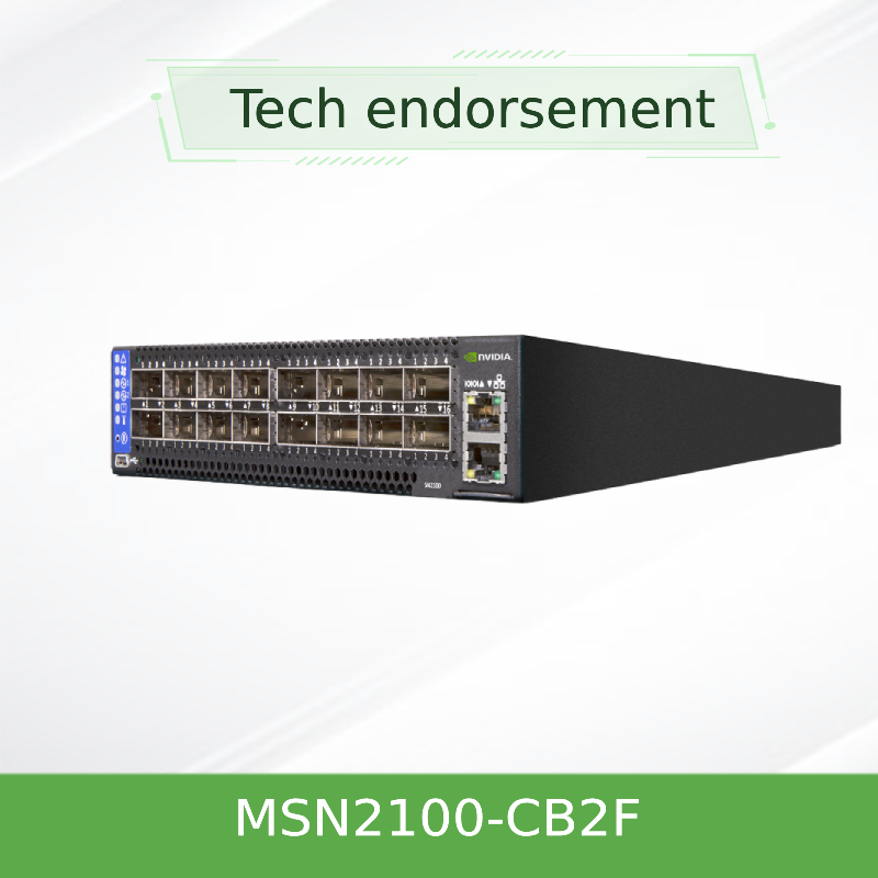 MSN2100-CB2F Сетевой коммутатор Mellanox 100 Gigabit Ethernet GbE