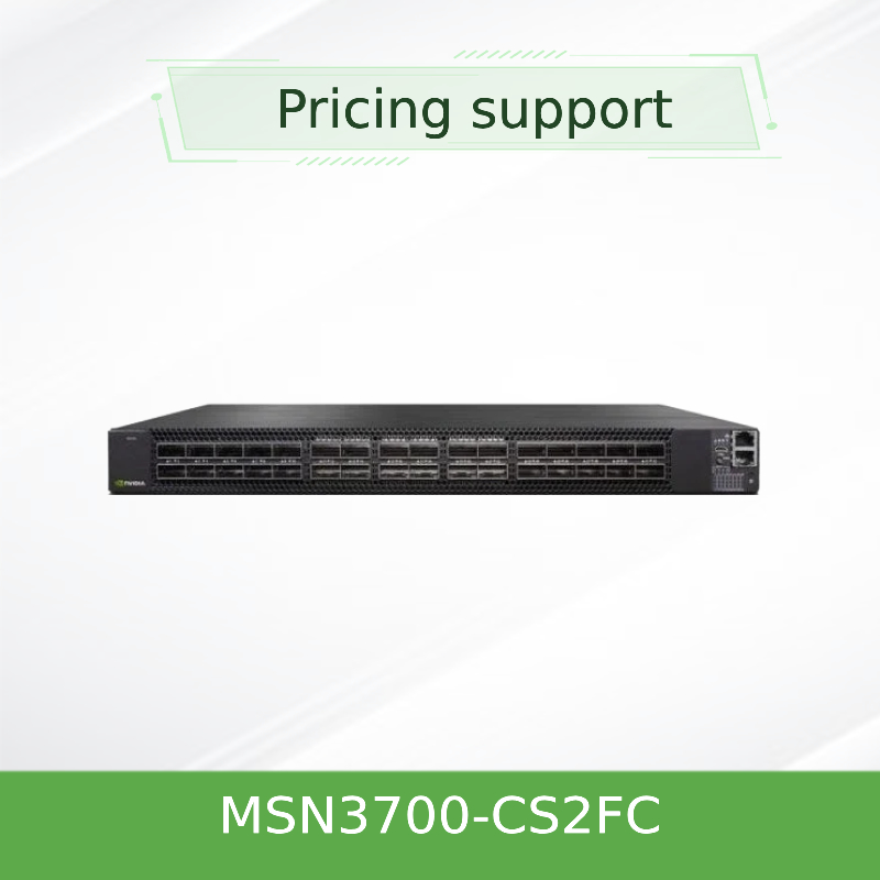 Переключатель сети MSN3700 AC PSUs Mellanox Линукса 2 кумулюса - порты QSFP28 CS2FC 100GbE 1U 32