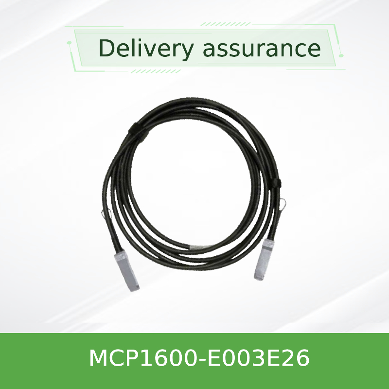 Кабель InfiniBand EDR сразу присоединения MCP1600-E003E26 медный до 100Gb/S QSFP28 3m черное 26AWG